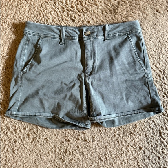 American Eagle Outfitters Pants - American Eagle Outfitters Women's Olive Green Cargo Shorts